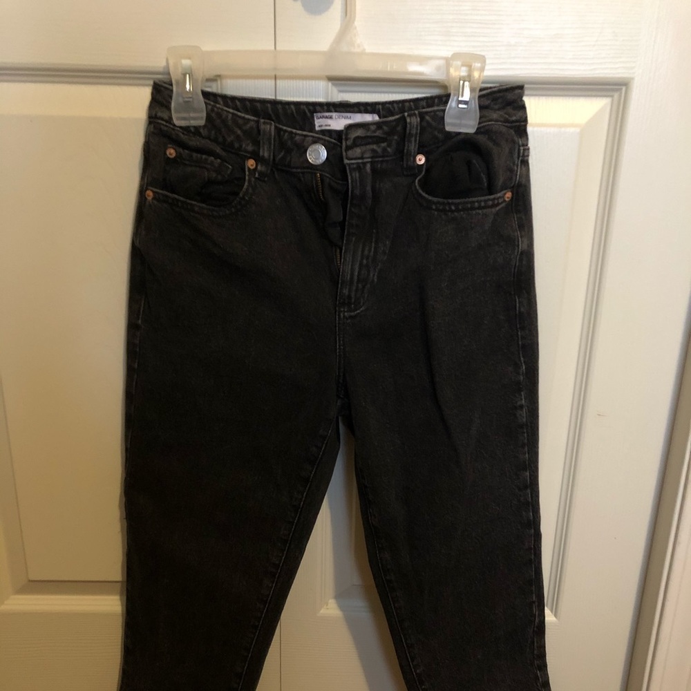 Garage black mom jeans